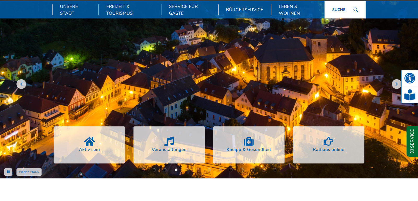 Bad Berneck Hotels & Pensionen website preview