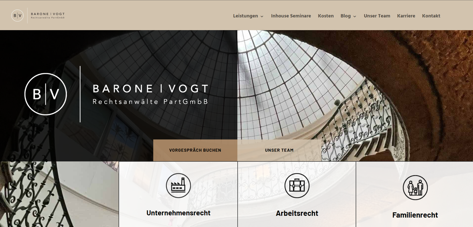 Barone Vogt website preview