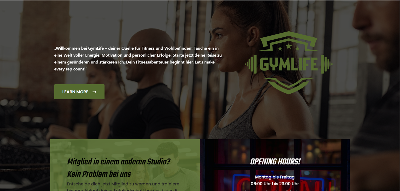 GymLife Friedberg website preview