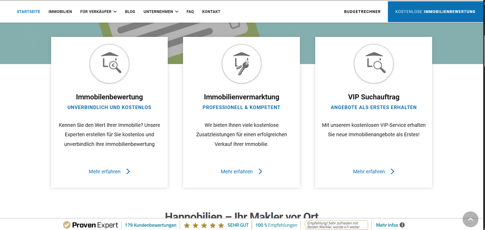Hannobilien website preview
