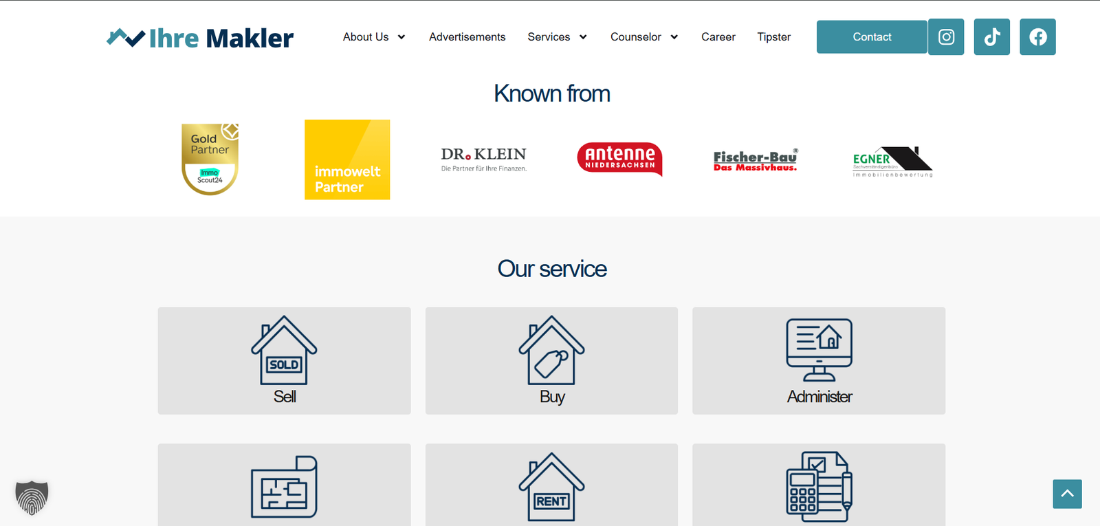 IhreMakler website preview