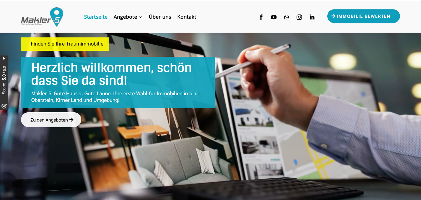 Makler S website preview