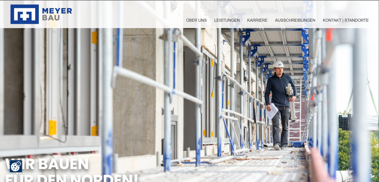 Meyer Bau website preview