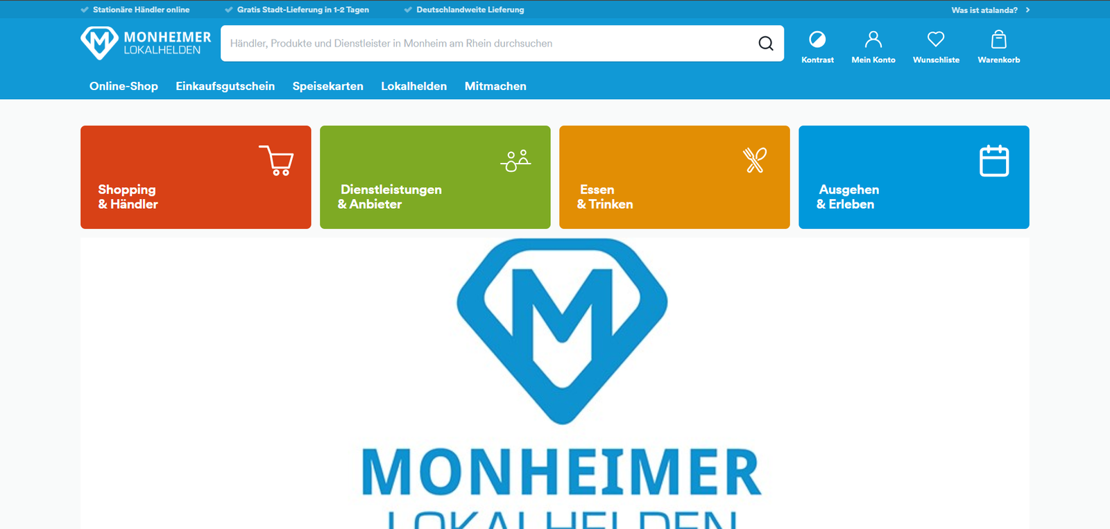 Monheimer Lokalhelden website preview