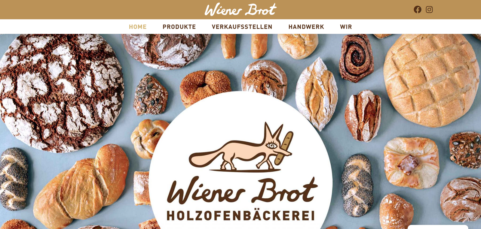 Wiener Brot website preview